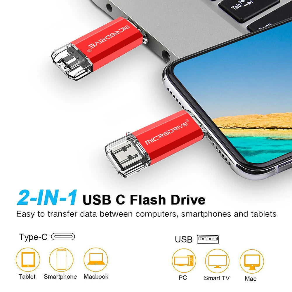 USB Flash Drive 2 in 1