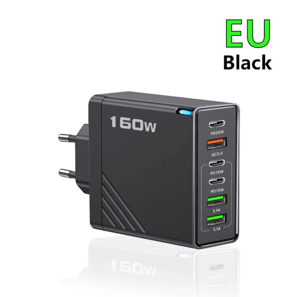 160W Multi Ports Fast Charger