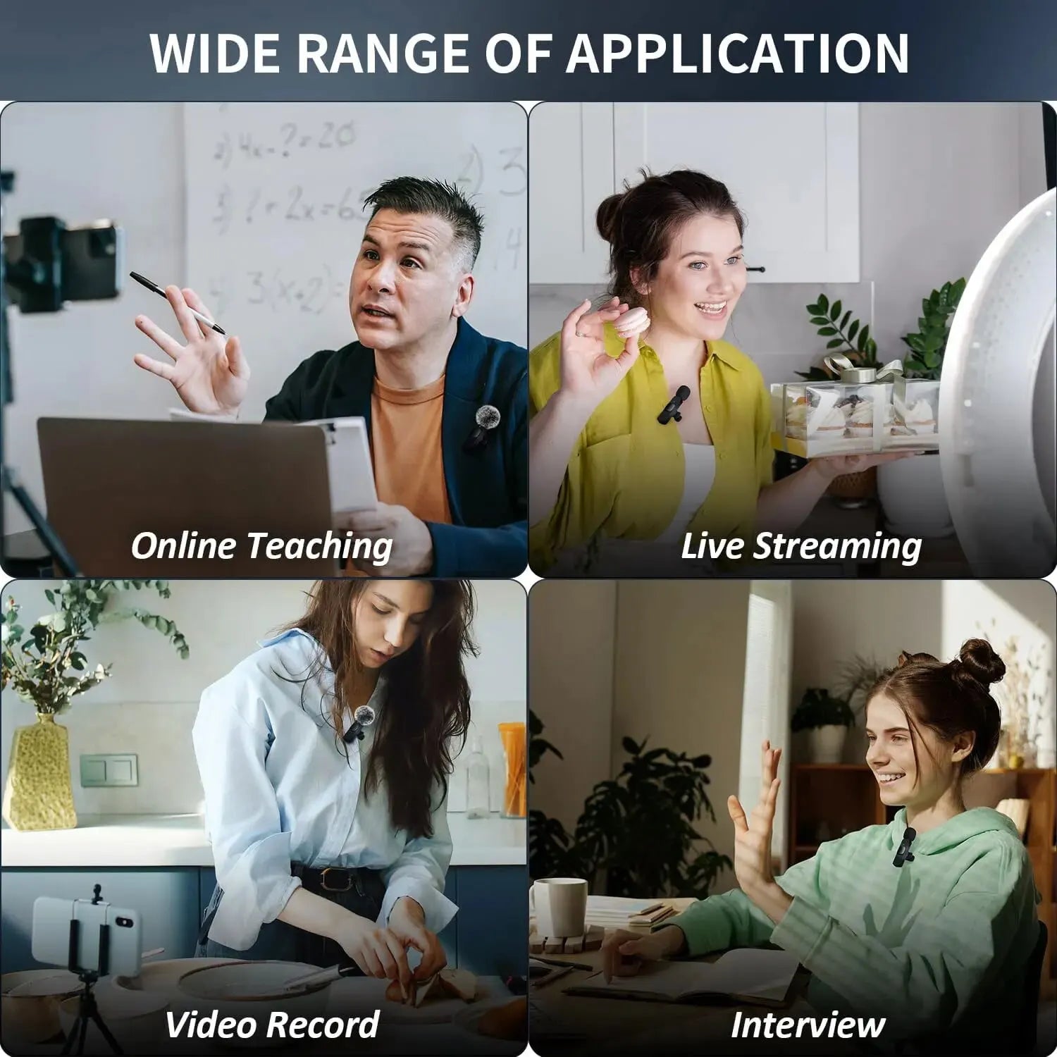 NEW Wireless Microphone Audio Video Recording