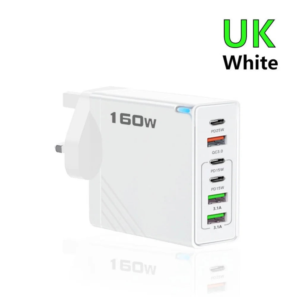 160W Multi Ports Fast Charger