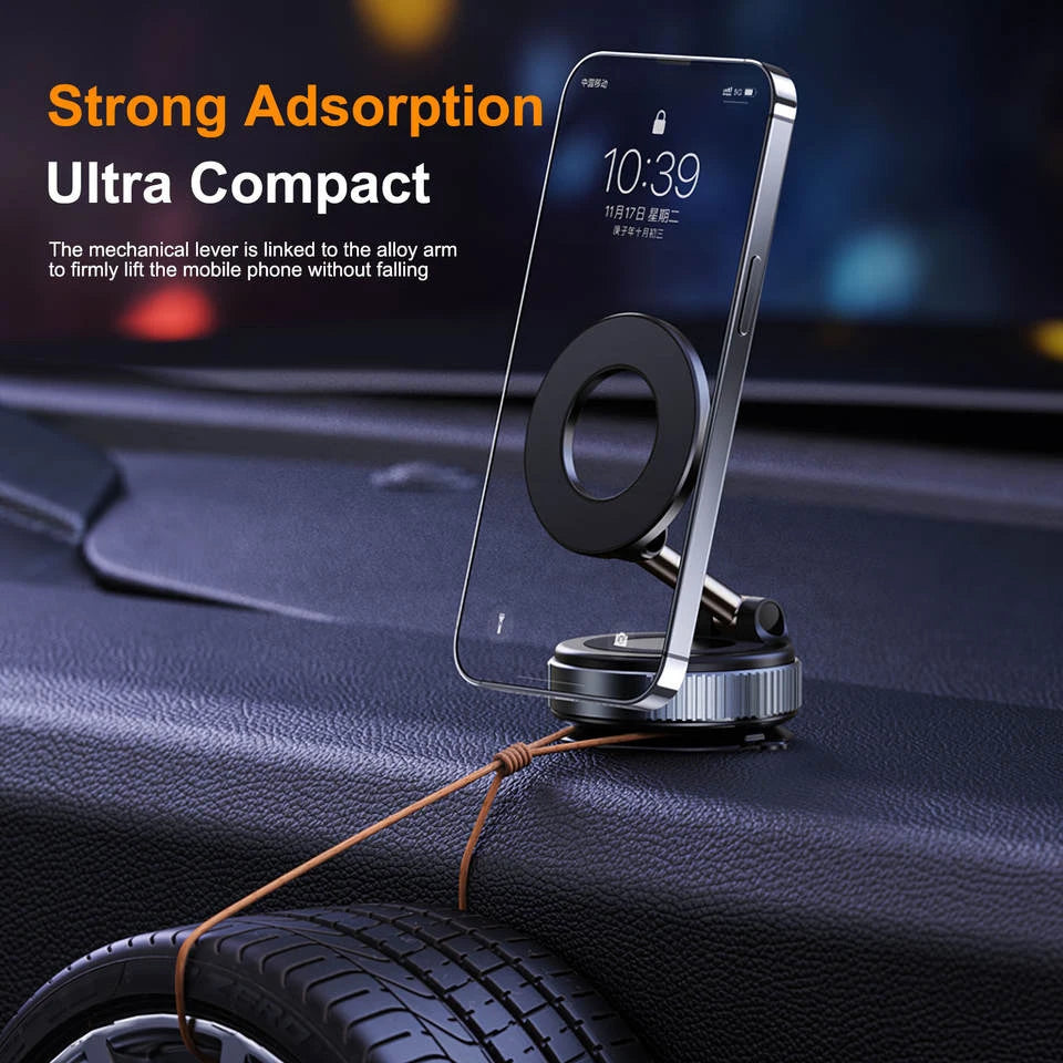 New foldable vacuum car phone holder 2025