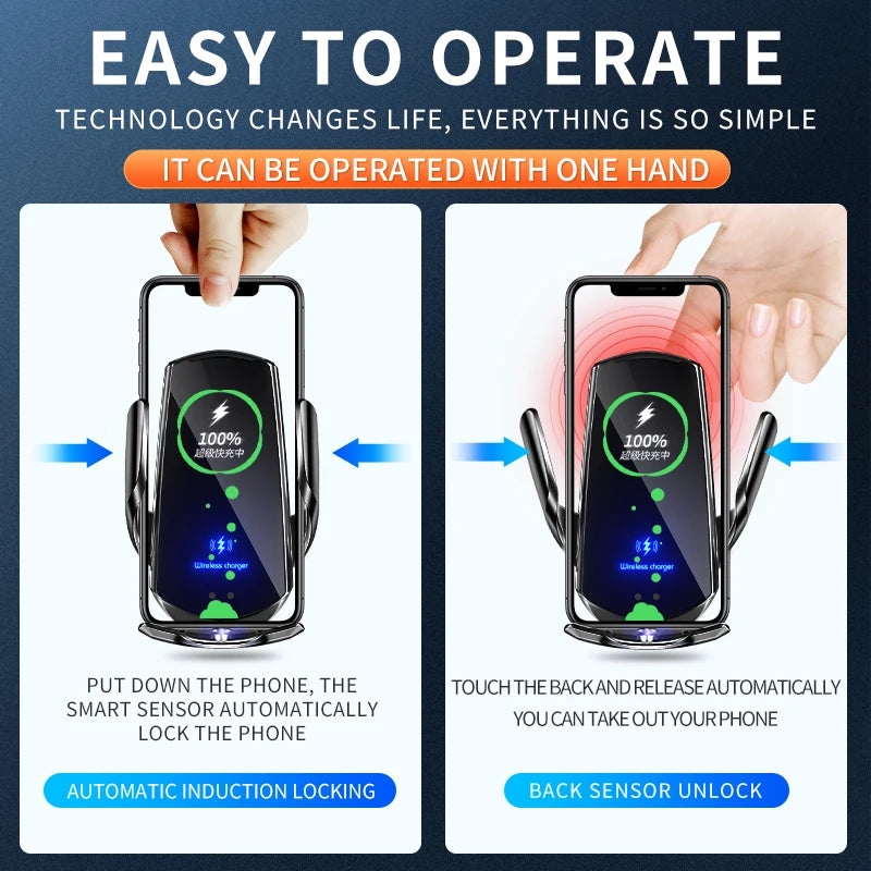 Mount Phone Holder with 30W Fast Charging
