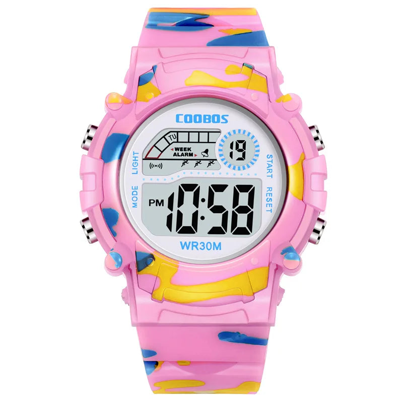 Sport Digital Watch for Kids Waterproof