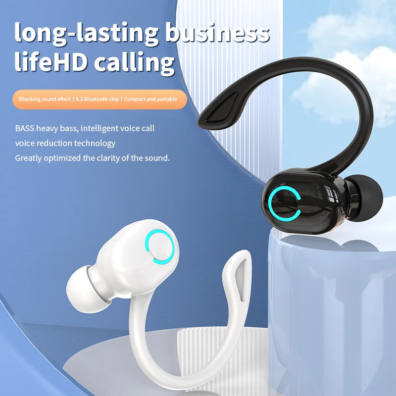 Ear-Hook Earbuds Noise Cancelling Life Waterproof