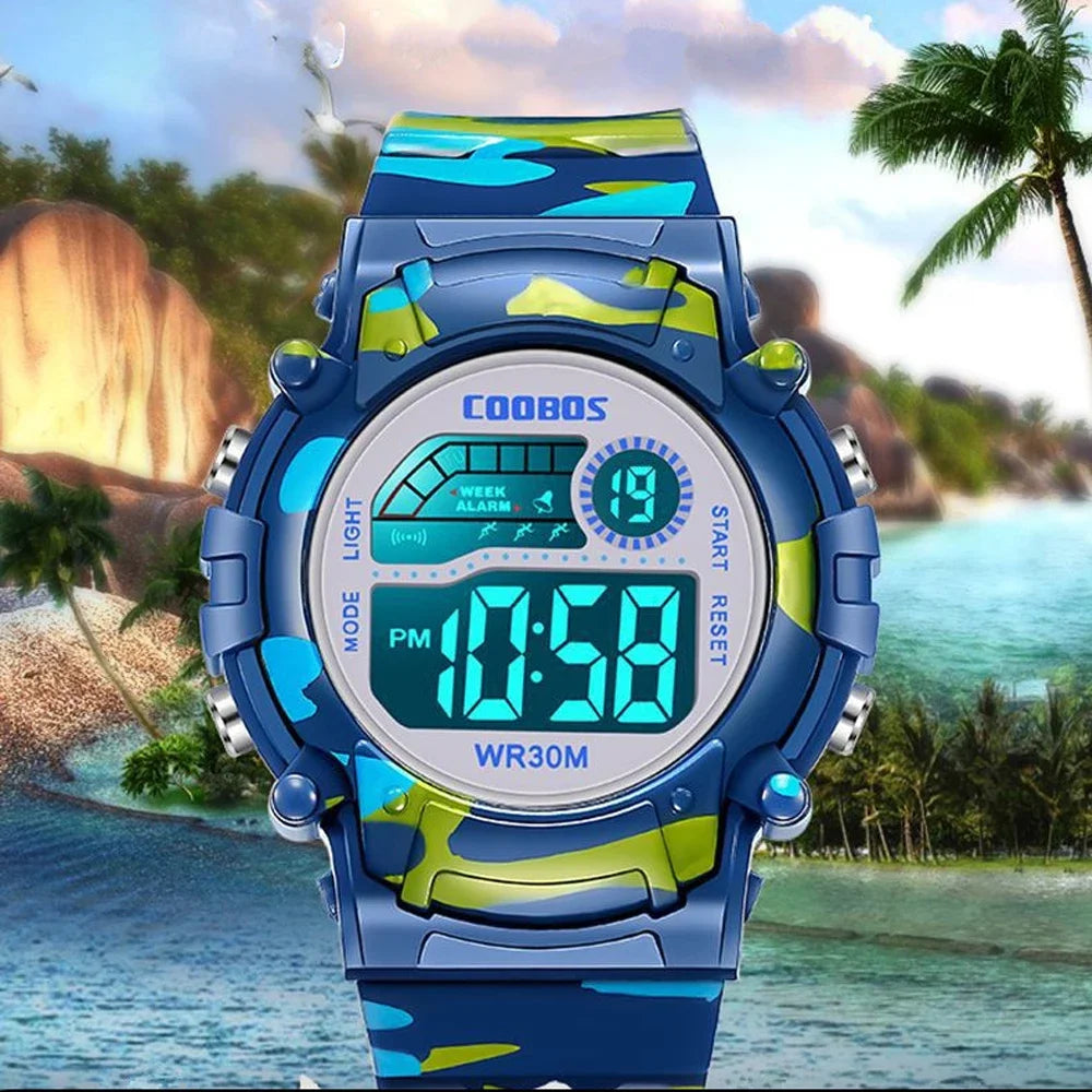 Sport Digital Watch for Kids Waterproof