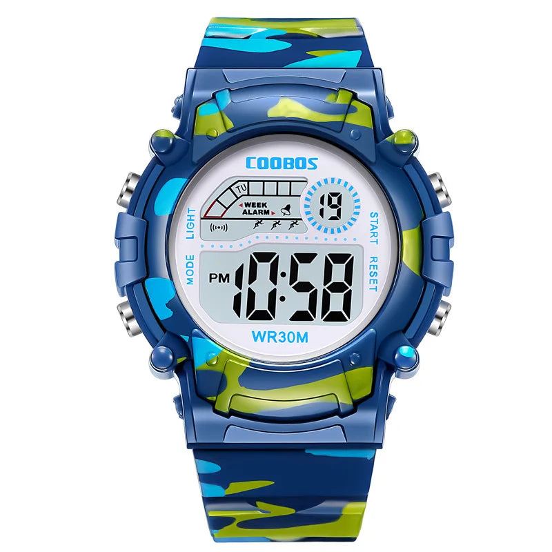Sport Digital Watch for Kids Waterproof