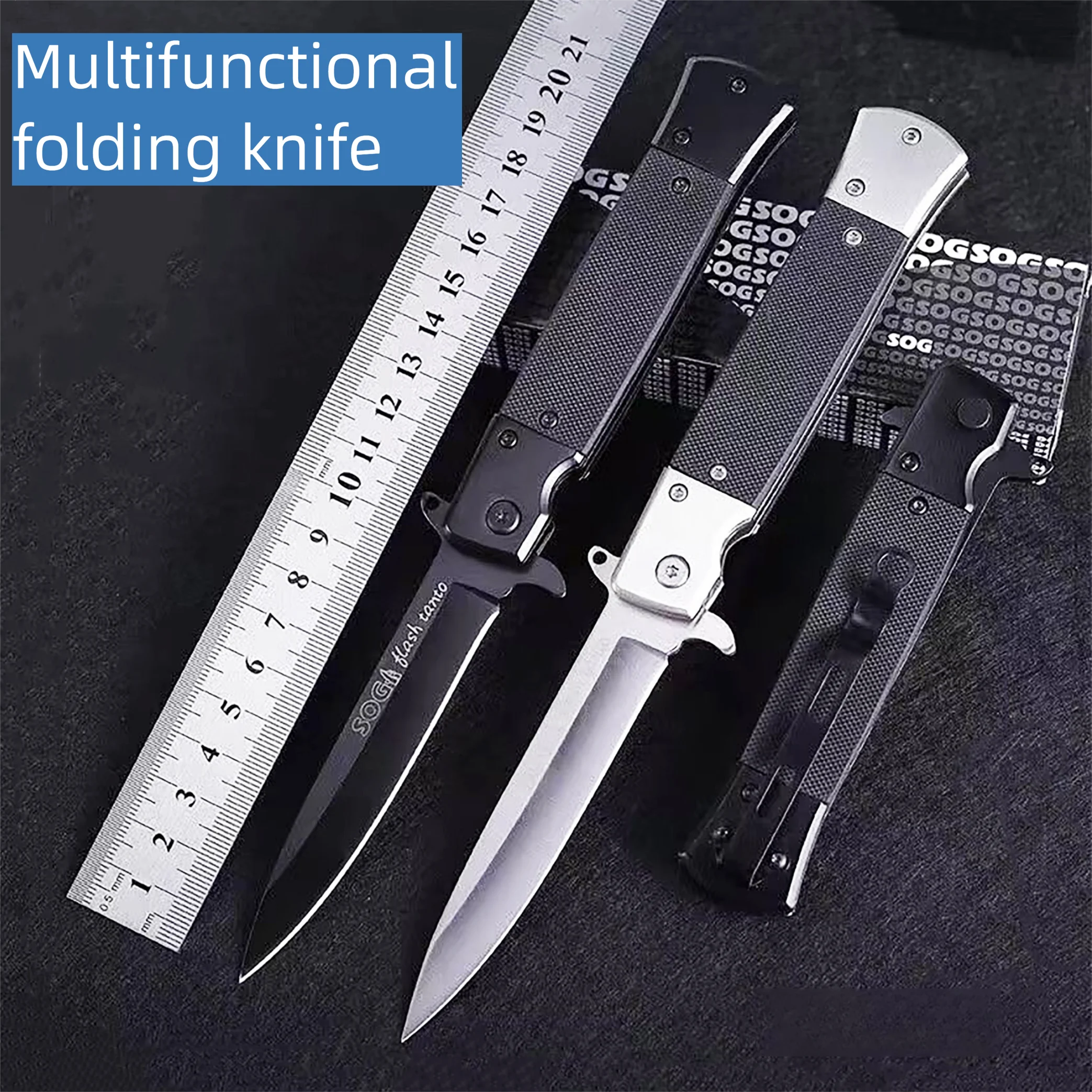 All steel multifunctional folding knife