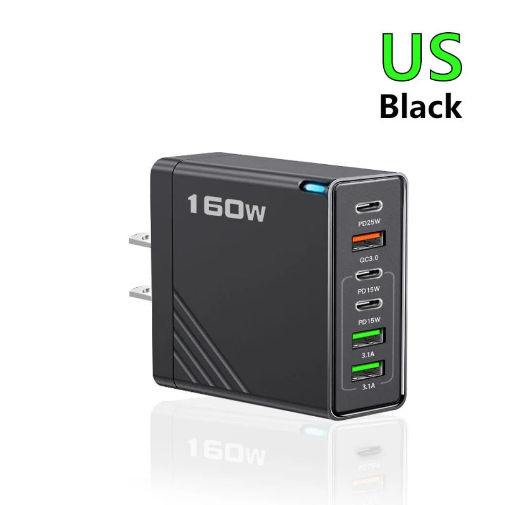 160W Multi Ports Fast Charger