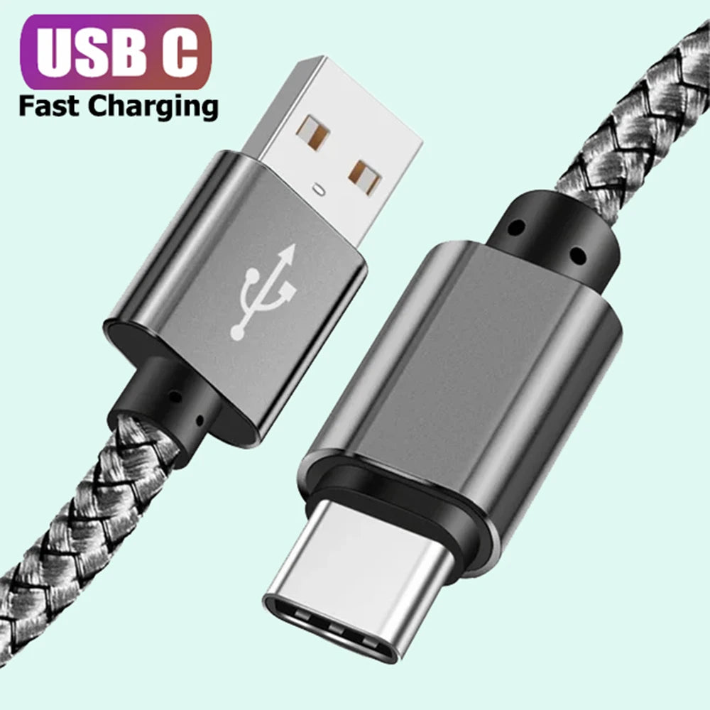 USB A to Type C Charging Cable 2A Fast Charger