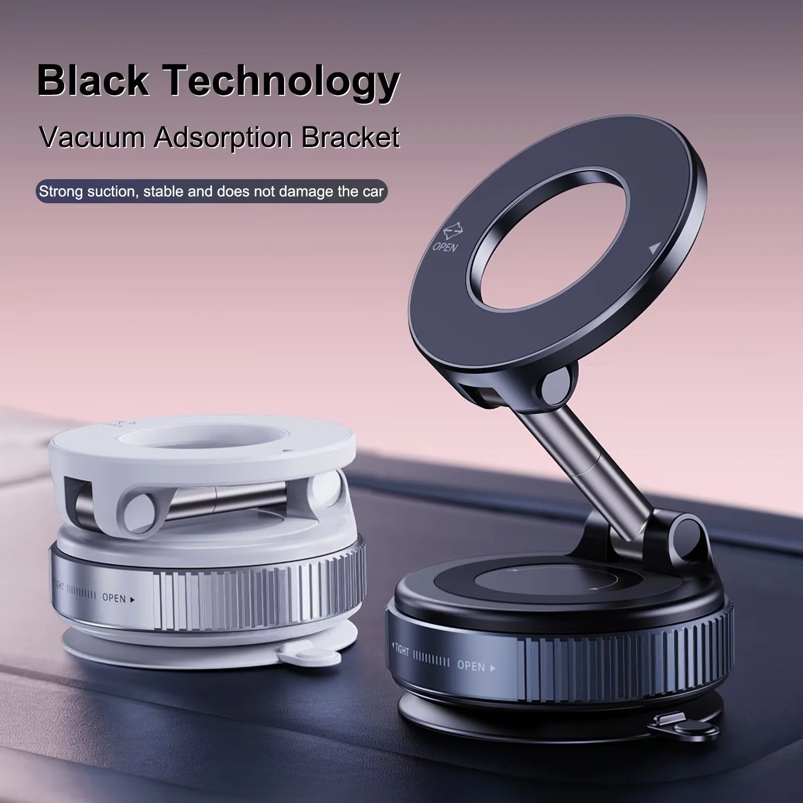 New foldable vacuum car phone holder 2025