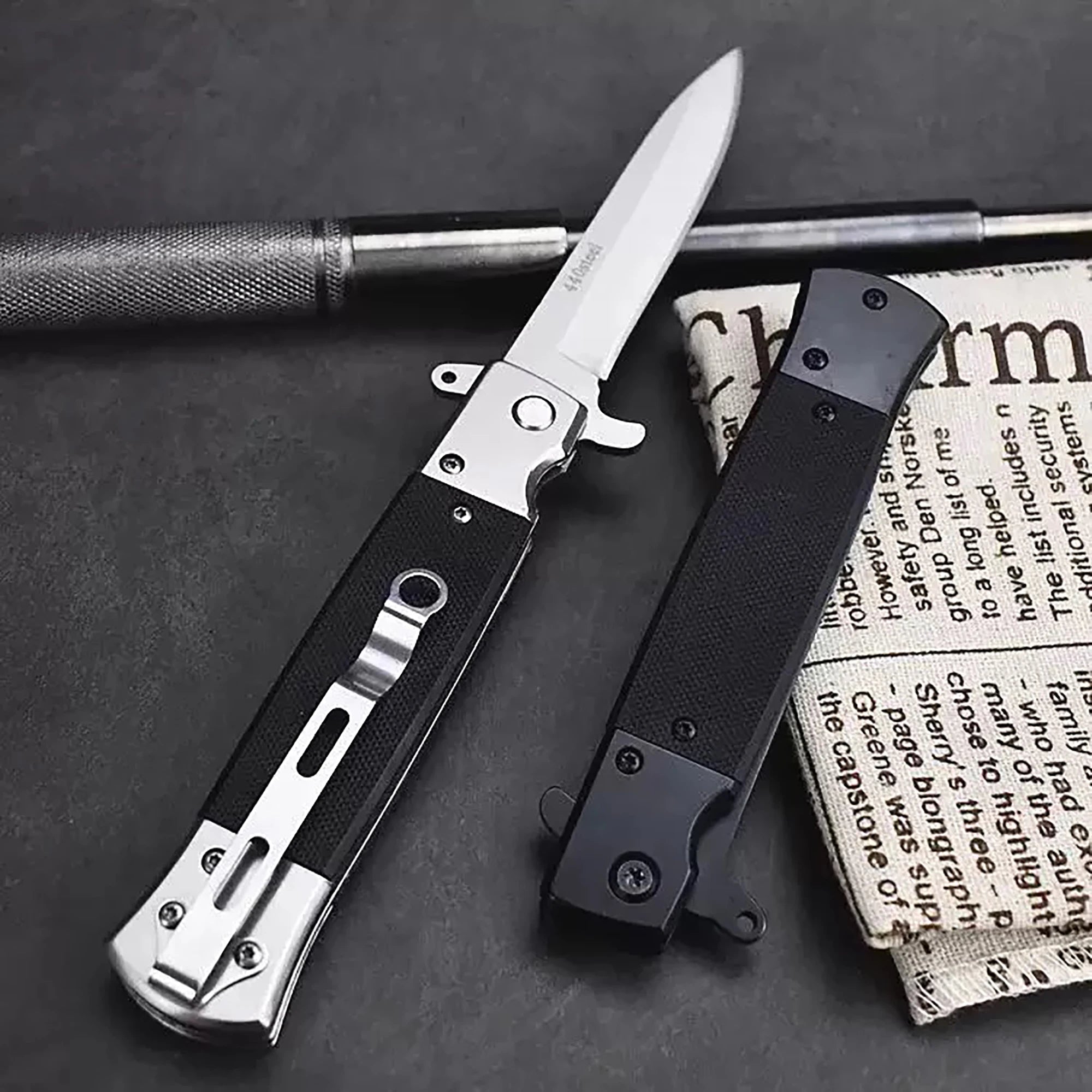All steel multifunctional folding knife