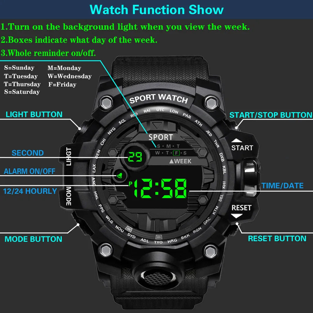 Men's Watch Fashion Sports Waterproof