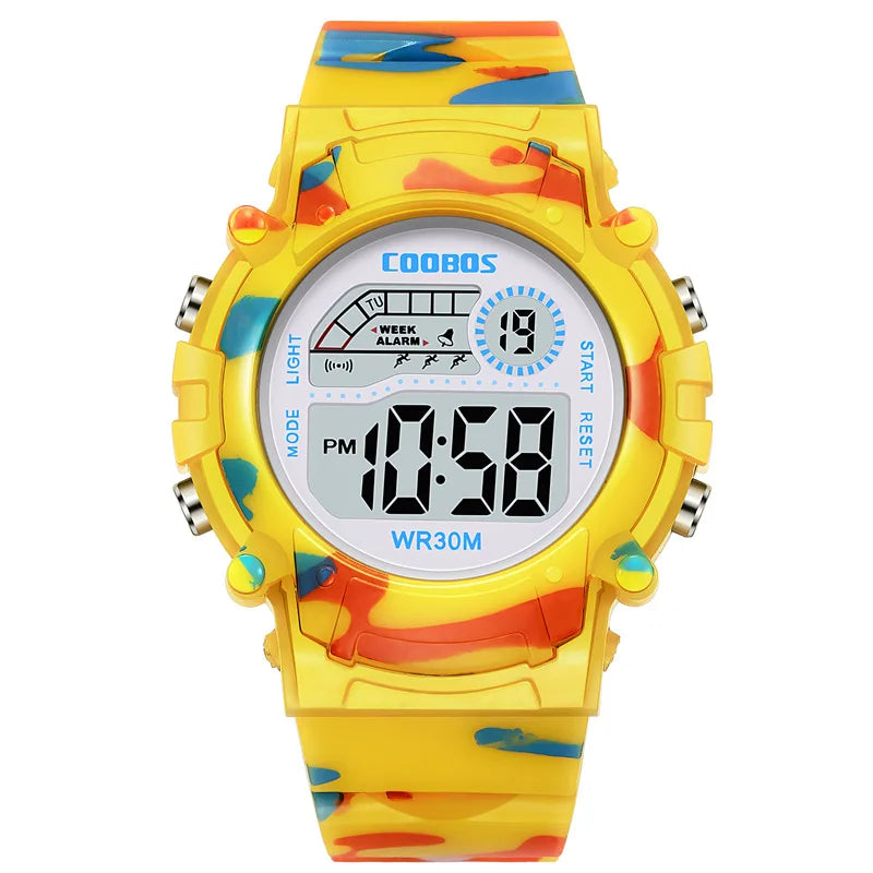 Sport Digital Watch for Kids Waterproof