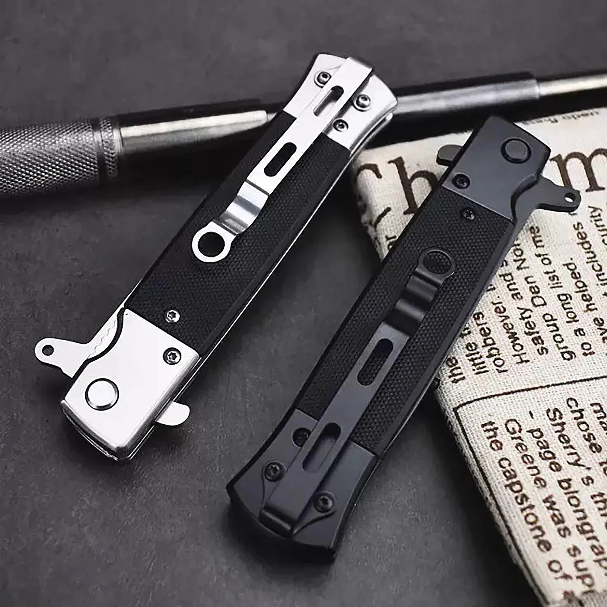 All steel multifunctional folding knife