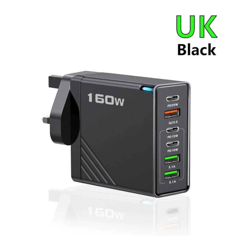 160W Multi Ports Fast Charger