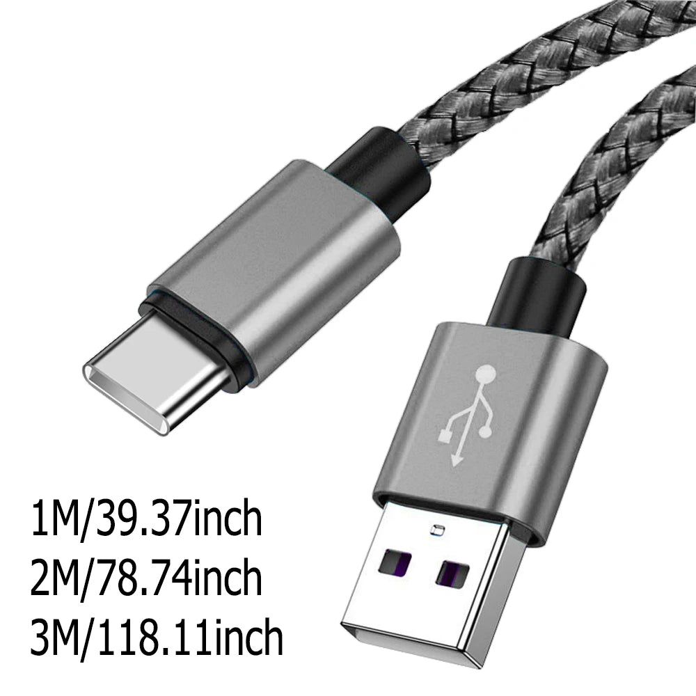 USB A to Type C Charging Cable 2A Fast Charger