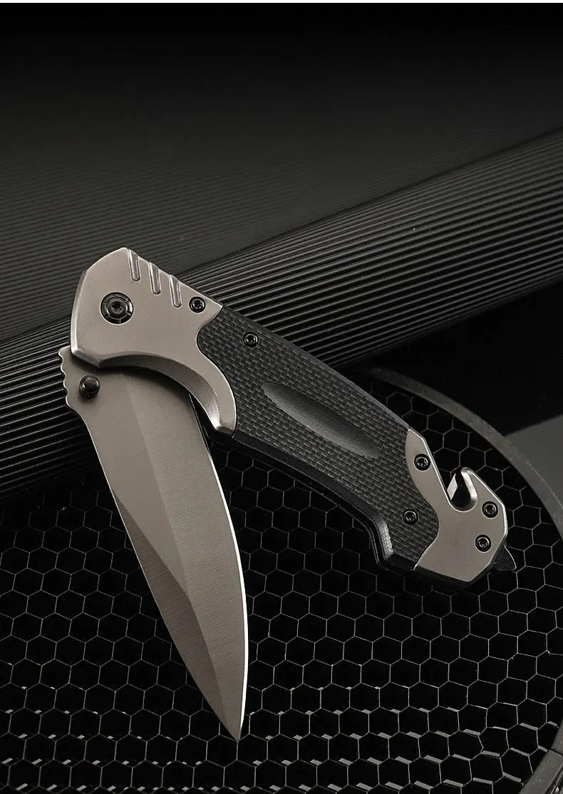 camping folding knife stainless steel