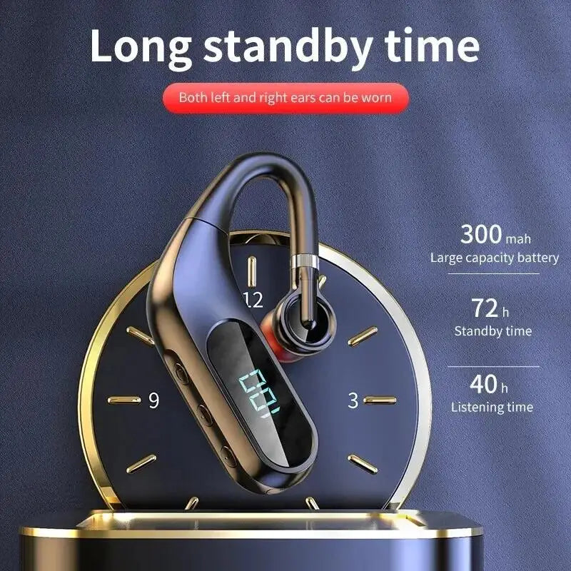 Bluetooth Headphones with Real-time Digital Display