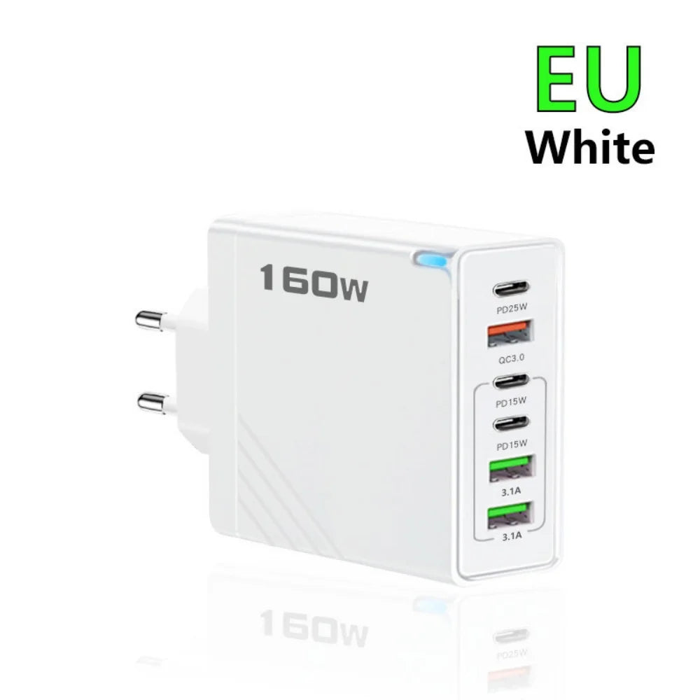 160W Multi Ports Fast Charger
