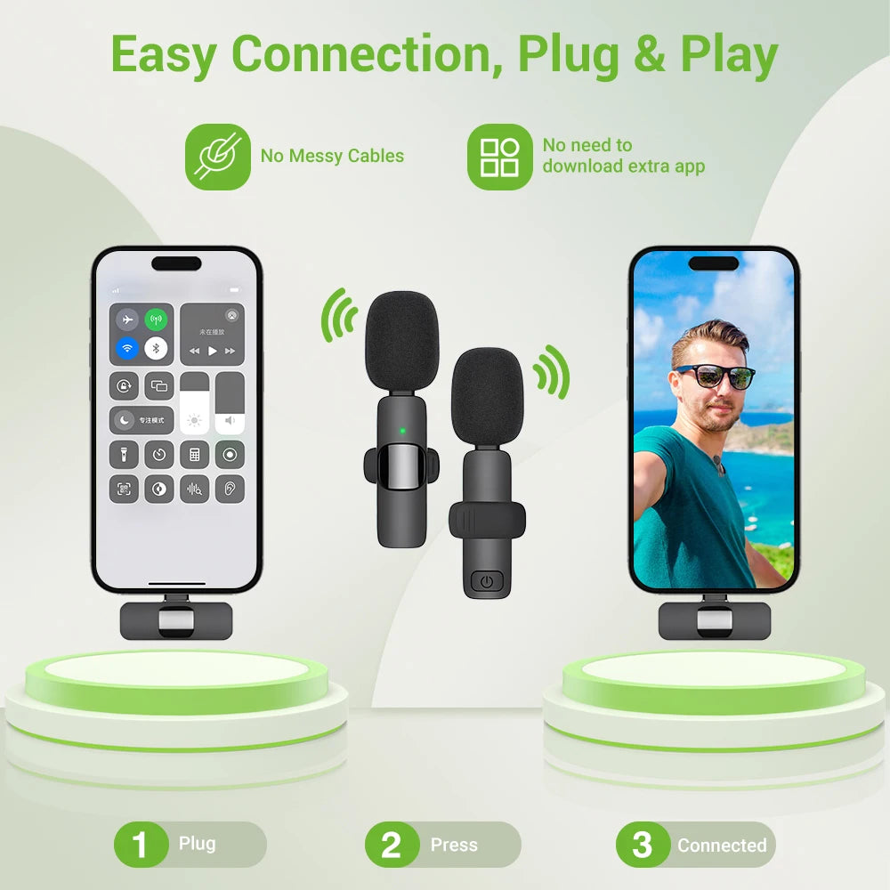 SZ 2.4G Wireless Microphone  Audio Video Recording