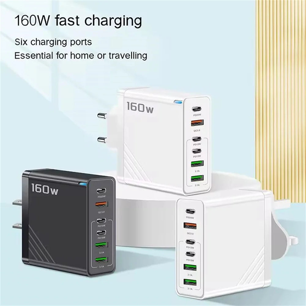 160W Multi Ports Fast Charger